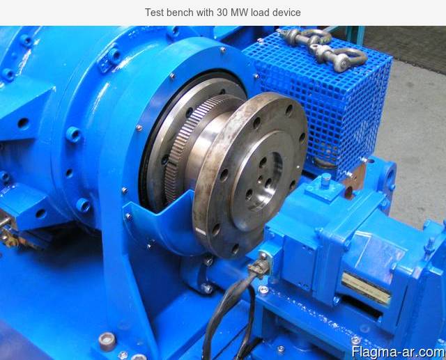 Test bench with 30 MW load device
