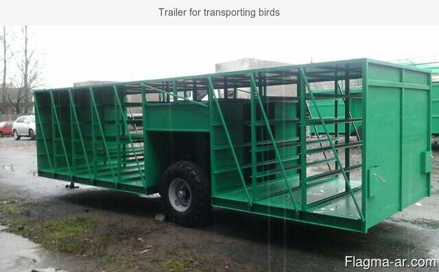 Trailer for transporting birds
